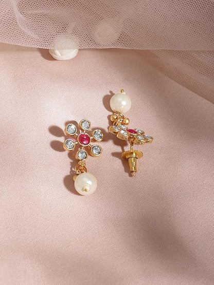 FluteVrinda Rubans Necklace Set Gold Plated Traditional Stylish Jewellery Gift for Women & Girls (31- B0D6RV6XQP)