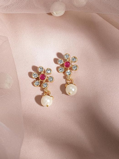 FluteVrinda Rubans Necklace Set Gold Plated Traditional Stylish Jewellery Gift for Women & Girls (31- B0D6RV6XQP)